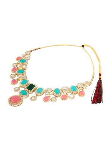 Austrian Diamonds Choker Necklace & Earring Set - ZPFK17552